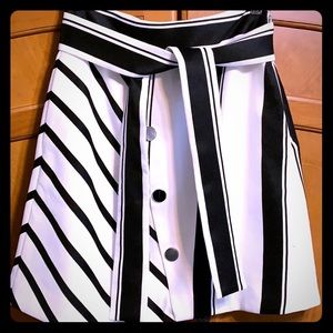NWT Maje black and white skirt.